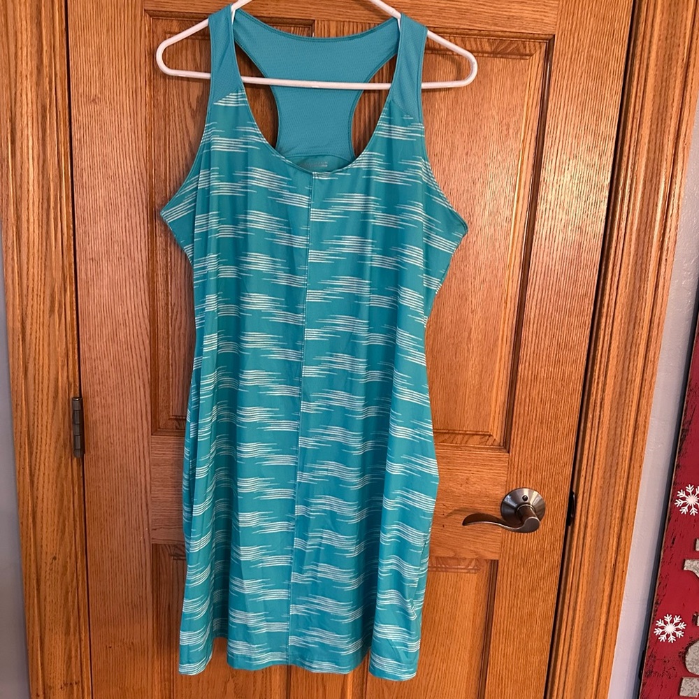 Columbia Teal Patterned Dress